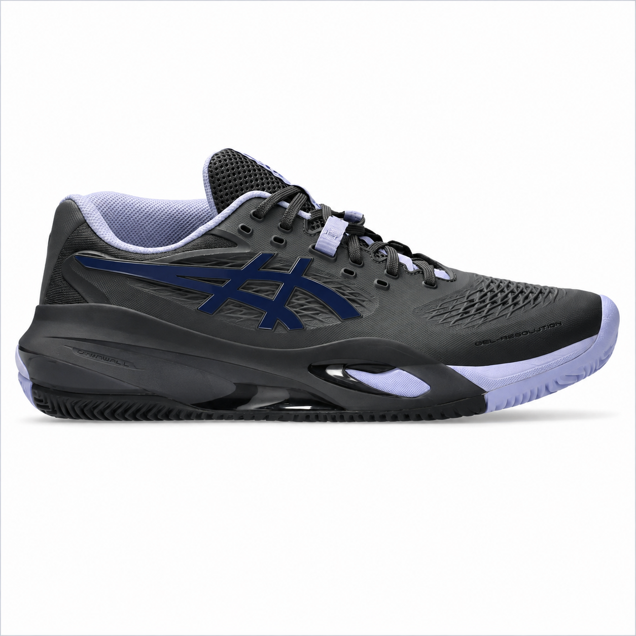 Tênis ASICS Masculino All Court Gel Resolution X  Night Energy Grafite e Lilás